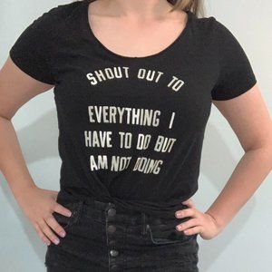 Hollister Black Graphic Tee